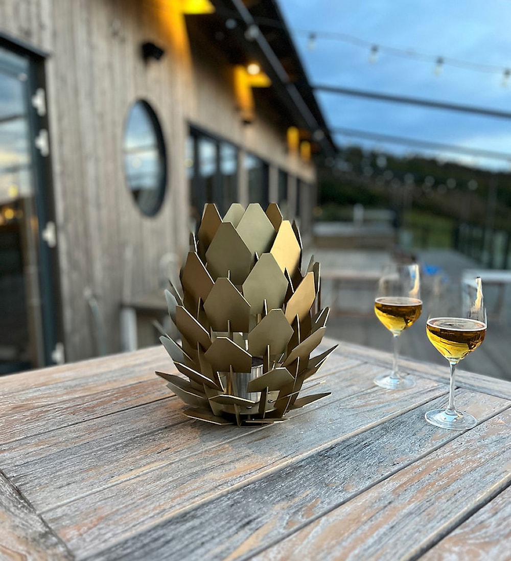 Tommre Kotte Lykta Mässing Hem och inredning miljöbild